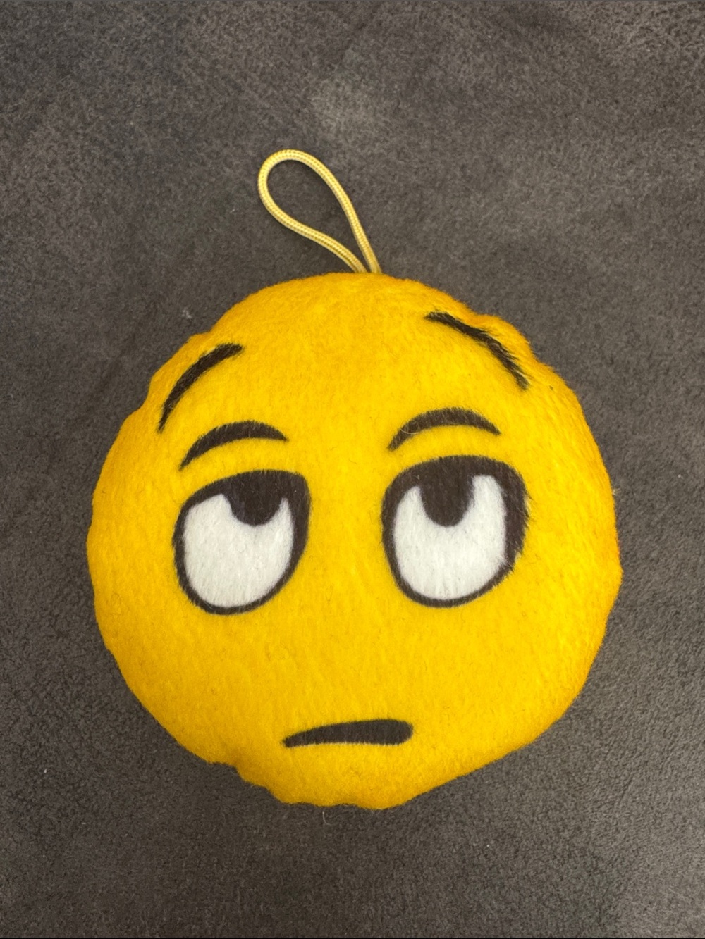 McDonald’s Yellow Eye-Roll Emoji Plush Hanging Toy